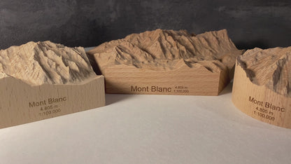 SUMMIT - Mont Blanc mountain relief