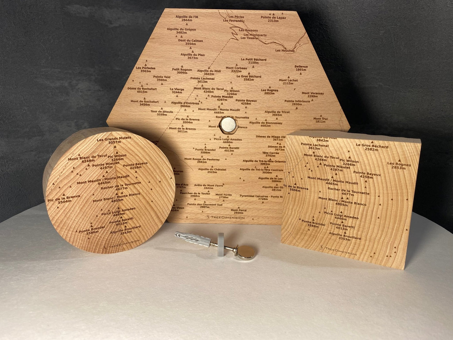 SUMMIT - Bergrelief Mont Blanc - TreeDimension